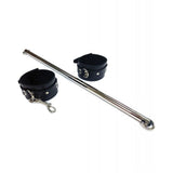 Leg Spreader Bar with Black Leather Cuffs by Rouge
