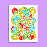 Sluggo's Garden - Risograph Print