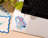 'I Heart Screaming' Seagull Sticker