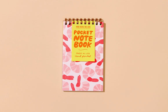 Shrimp Cocktail Spiral Pocket Notebook