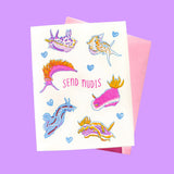 'Send Nudis' -  Nudibranch Love Riso Card
