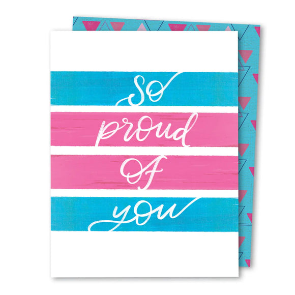 'So Proud Of You' Trans Flag Card