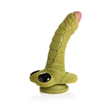 Creature Cocks - Swamp Monster Green Scaly Silicone Dildo