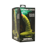 Creature Cocks - Swamp Monster Green Scaly Silicone Dildo