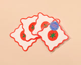 Crudite Letterpress Vellum Coasters (4pk)