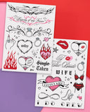 Naughty Bachelorette Realistic Temporary Tattoos