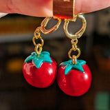 Tomatoes Clay Huggies Earrings