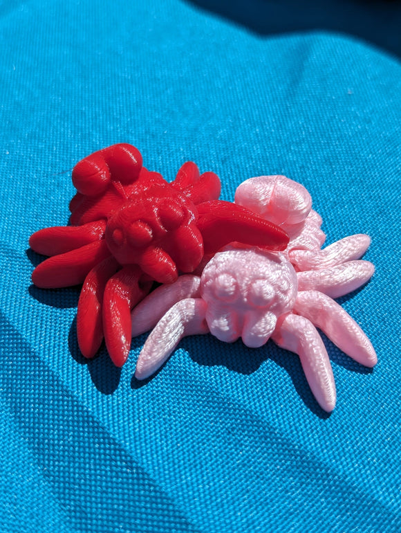 Tiny Heart Fidget Jumping Spider- 3D Printed