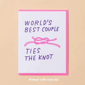 'Ties the Knot' Wedding Card