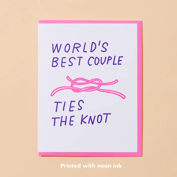 'Ties the Knot' Wedding Card