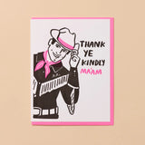 'Thank Ye Kindly, Ma'am' Cowboy Card