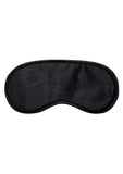 Black Silicone Quickie Cuffs with Eye Mask