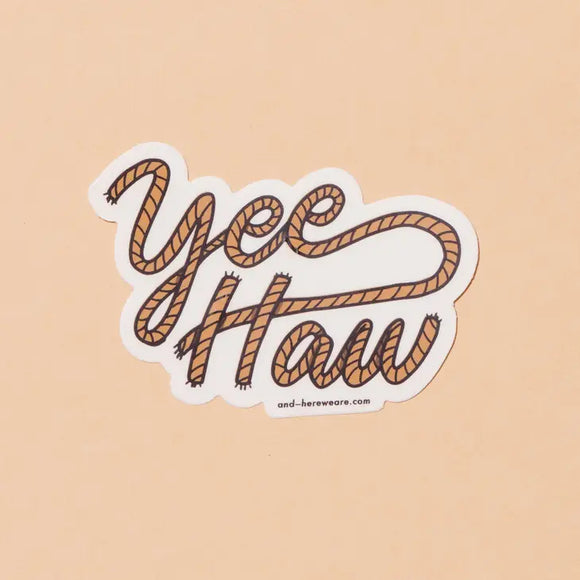 'Yee Haw' Western Sticker
