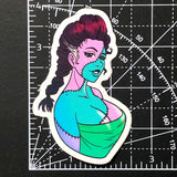 Pin Up Zombie Sticker