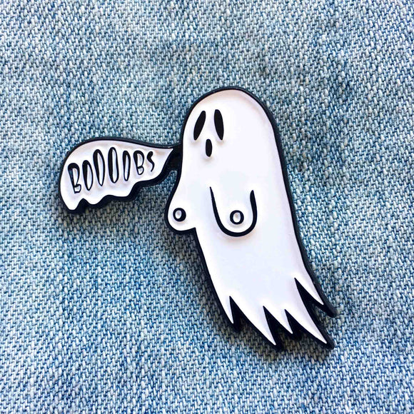 Boooooobs Ghost Enamel Pin
