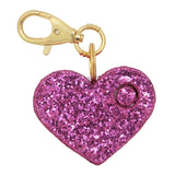 Glitter Heart Keychain Personal Alarm