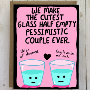 Pessimistic Couple Card