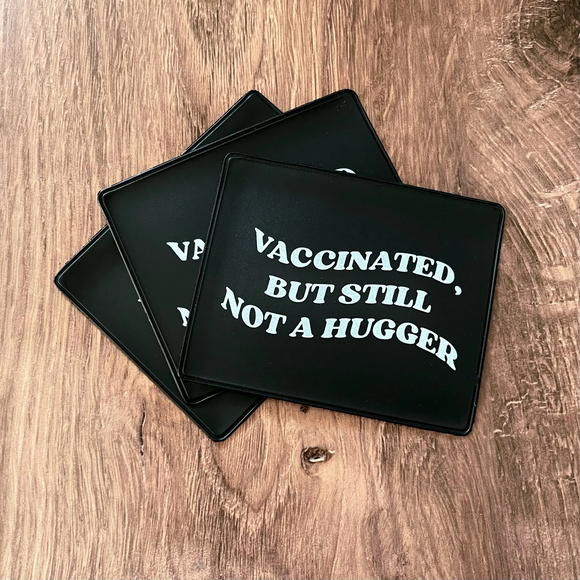 'Vaccinated But Not a Hugger' Card Sleeve
