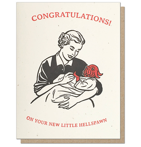 'Little Hellspawn' Baby Card