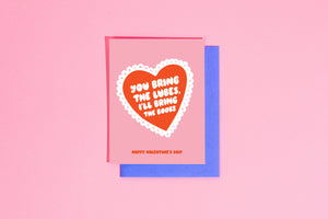'Lubes & Boobs' Valentine's Day Card