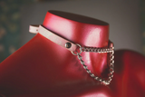 Kult Leather and Chain Collar