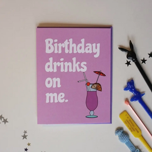 Birthday Drinks Card