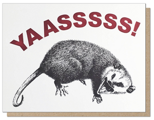 Yas Possum Card