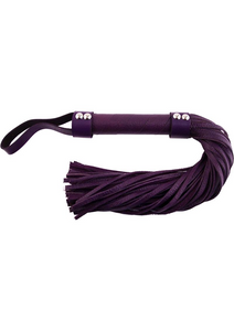 Rouge Short Leather Floggers - Leather Handle