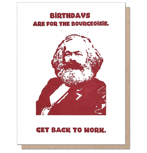 Marx Birthday Card