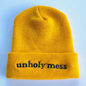 'Unholy Mess' - Orange Knit Hat