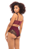 Nicole Jersey and Lace High-Waisted Panty
