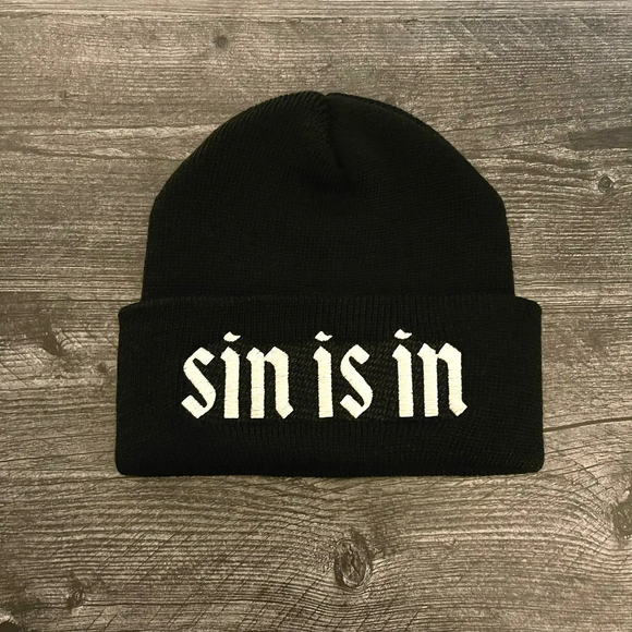 'Sin Is In' Knit Hat