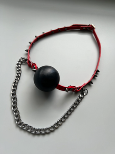 Spiked Ball Gag w/ Chain