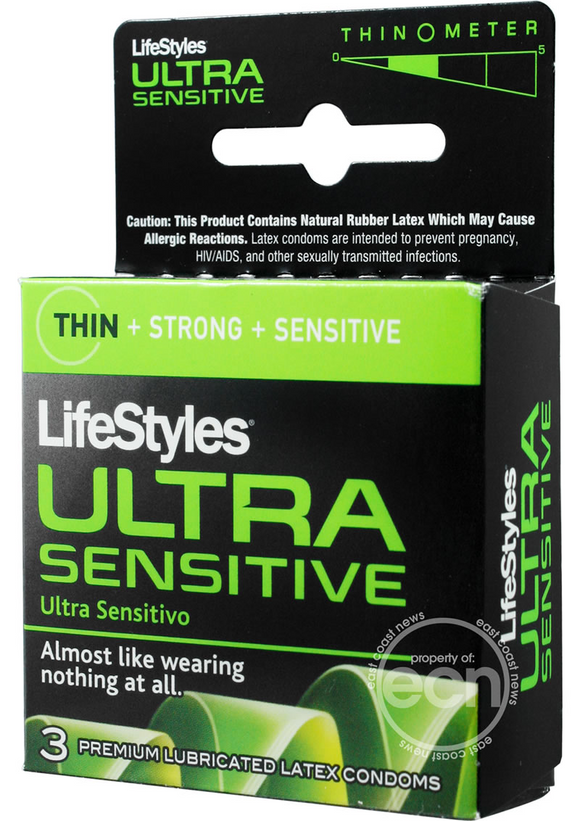 Lifestyles Condoms - Ultra Sensitive Lubricated