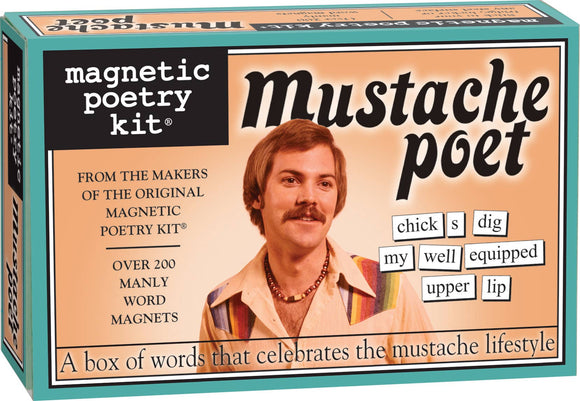 Mustache Magnetic Poetry Kit