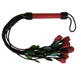 Leather Roses Flogger