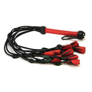 Leather Roses Flogger