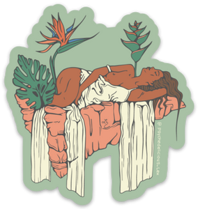 Bird in Paradise (green dark) - Sticker