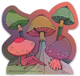 BoobShrooms Holographic - Sticker