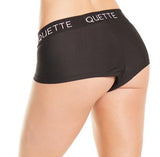 Low-Rise Microfiber Booty Shorts