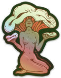 Mushroom Goddess V.1 - Sticker
