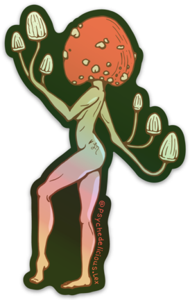 Mushroom Goddess V.2 - Sticker