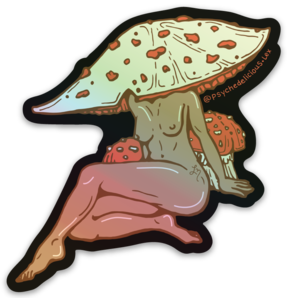 Mushroom Goddess V.3 - Sticker