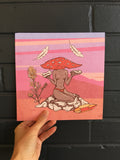 Amanita Paintbrush of Fungi Queendom - Art Print