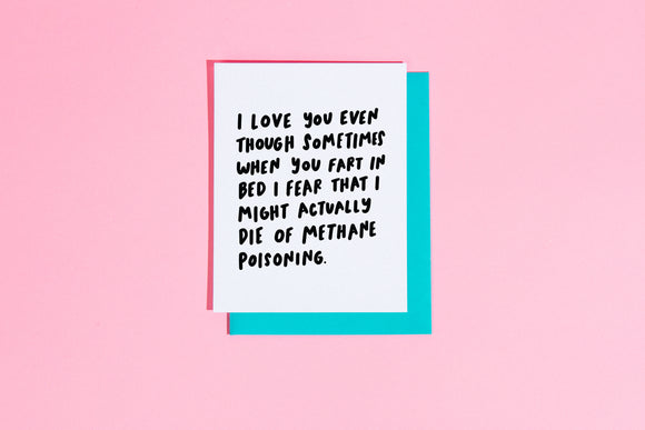 'Sometimes When You Fart in Bed' Card