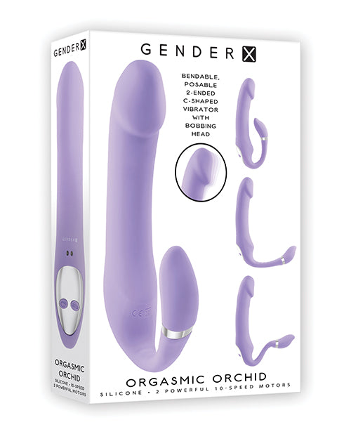 Orgasmic Orchid Posable Double-Ended Vibrator
