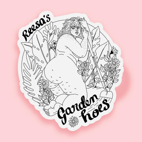 'Garden Hoes' Sticker