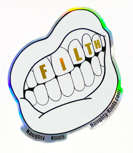 Filth Mouth Sticker