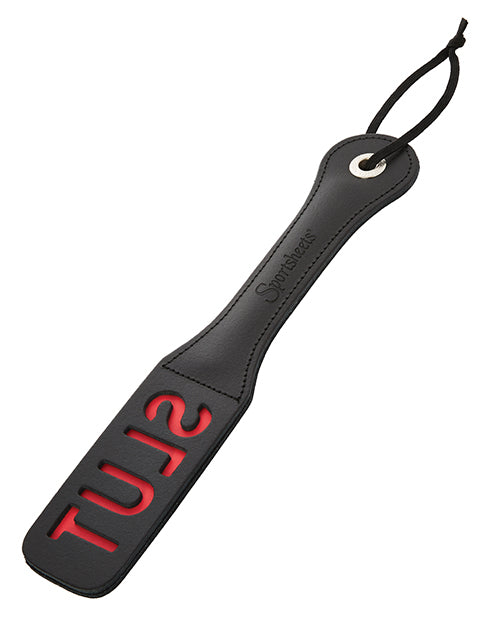 'Slut' Impression Paddle (Leather)