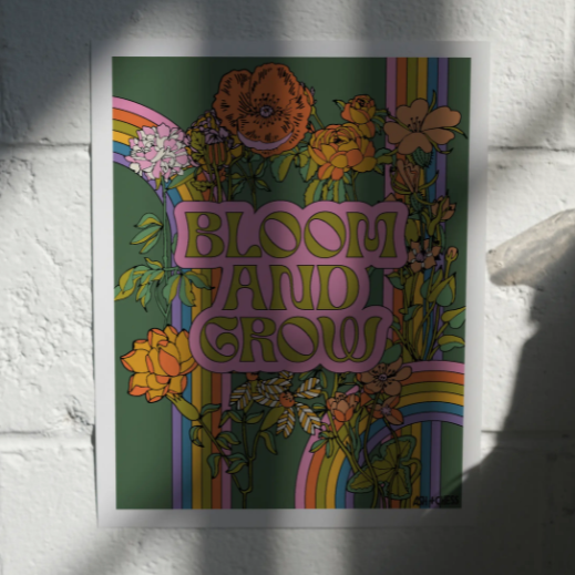 'Bloom and Grow' Art Print